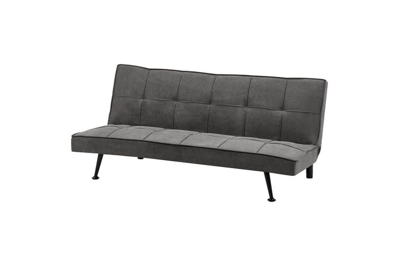 Bäddsoffa Hasle Grå, svart - Grå, svart - Möbler - Soffa - Bäddsoffa - Futon - Futon soffa