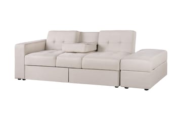 Bäddsoffa Loudell - Beige - Möbler - Soffa - Bäddsoffa - Bäddsoffa längsbäddad
