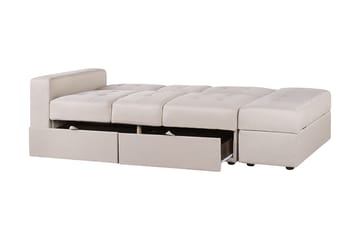 Bäddsoffa Loudell - Beige - Möbler - Soffa - Bäddsoffa - Bäddsoffa längsbäddad