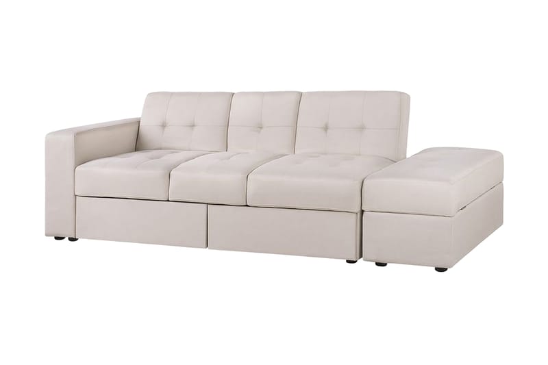 Bäddsoffa Loudell - Beige - Möbler - Soffa - Bäddsoffa - Bäddsoffa längsbäddad