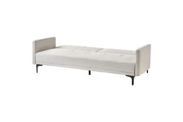 Bäddsoffa Lucan Beige, svart - Beige - Möbler - Soffa - Soffgrupp