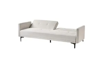 Bäddsoffa Lucan Beige, svart - Beige - Möbler - Soffa - Soffgrupp