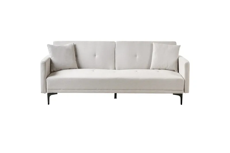 Bäddsoffa Lucan Beige, svart, Beige