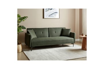 Bäddsoffa Lucan Grön, Svart - Grön, Svart - Möbler - Soffa - 2 sits soffa