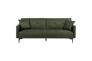 Bäddsoffa Lucan Grön, Svart