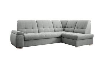 Bäddsoffa m. Schäslong Amelya 3-sits - Grå - Möbler - Soffa - Bäddsoffa - Bäddsoffa längsbäddad