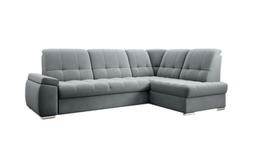 Bäddsoffa m. Schäslong Amelya 3-sits - Grå - Möbler - Soffa - Bäddsoffa - Bäddsoffa längsbäddad