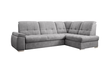 Bäddsoffa m. Schäslong Amelya 3-sits - Grå - Möbler - Soffa - Bäddsoffa - Bäddsoffa längsbäddad