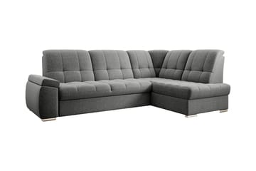 Bäddsoffa m. Schäslong Amelya 3-sits - Grå - Möbler - Soffa - Bäddsoffa - Bäddsoffa längsbäddad