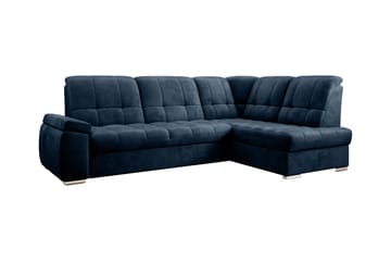 Bäddsoffa m. Schäslong Amelya 3-sits - Mörkblå - Möbler - Soffa - Bäddsoffa - Bäddsoffa längsbäddad