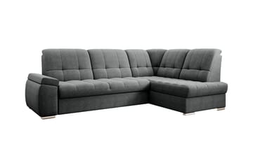 Bäddsoffa m. Schäslong Amelya 3-sits - Mörkgrå - Möbler - Soffa - Bäddsoffa - Bäddsoffa längsbäddad