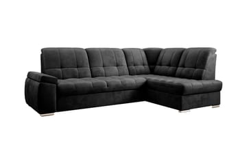 Bäddsoffa m. Schäslong Amelya 3-sits - Mörkgrå - Möbler - Soffa - Bäddsoffa - Bäddsoffa längsbäddad