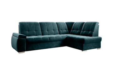 Bäddsoffa m. Schäslong Amelya 3-sits - Mörkgrön - Möbler - Soffa - Bäddsoffa - Bäddsoffa längsbäddad