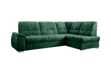 Bäddsoffa m. Schäslong Amelya 3-sits - Mörkgrön - Möbler - Soffa - Bäddsoffa - Bäddsoffa längsbäddad