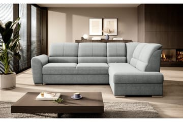 Bäddsoffa m. Schäslong Keith 3-sits - Grå - Möbler - Soffa - Bäddsoffa - Bäddsoffa längsbäddad