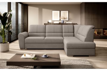 Bäddsoffa m. Schäslong Keith 3-sits - Grå - Möbler - Soffa - Bäddsoffa - Bäddsoffa längsbäddad