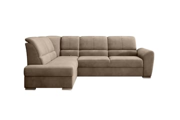 Bäddsoffa m. Schäslong Keith 3-sits - Ljusbrun - Möbler - Soffa - Bäddsoffa - Bäddsoffa längsbäddad