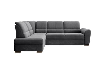 Bäddsoffa m. Schäslong Keith 3-sits - Mörkgrå - Möbler - Soffa - Bäddsoffa - Bäddsoffa längsbäddad