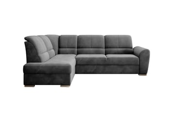 Bäddsoffa m. Schäslong Keith 3-sits - Mörkgrå - Möbler - Soffa - Bäddsoffa - Bäddsoffa längsbäddad