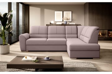 Bäddsoffa m. Schäslong Keith 3-sits - Rosa - Möbler - Soffa - Bäddsoffa - Bäddsoffa längsbäddad