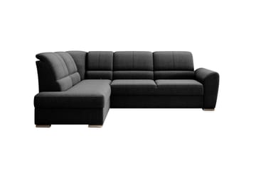Bäddsoffa m. Schäslong Keith 3-sits - Svart - Möbler - Soffa - Bäddsoffa - Bäddsoffa längsbäddad