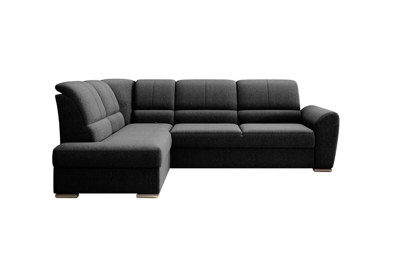 Bäddsoffa m. Schäslong Keith 3-sits - Svart - Möbler - Soffa - Bäddsoffa - Bäddsoffa längsbäddad
