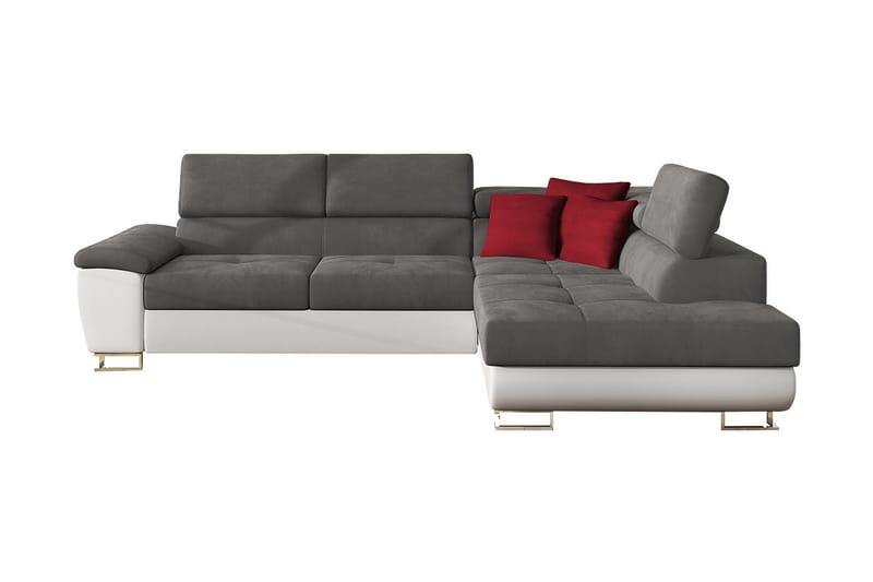 Bäddsoffa m. Schäslong Oertel L-formad - Möbler - Soffa - Sammetssoffa