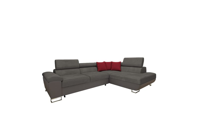 Bäddsoffa m. Schäslong Oertel L-formad - Möbler - Soffa - Sammetssoffa