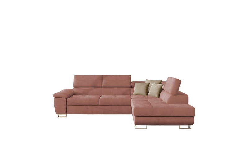 Bäddsoffa m. Schäslong Oertel L-formad - Möbler - Soffa - Sammetssoffa