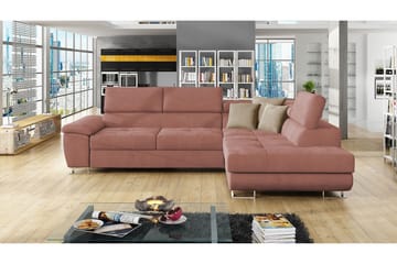 Bäddsoffa m. Schäslong Oertel L-formad - Möbler - Soffa - Sammetssoffa