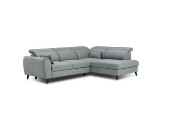 Bäddsoffa m. Schäslong Yasmine 3-sits - Blå - Möbler - Soffa - Bäddsoffa - Bäddsoffa längsbäddad
