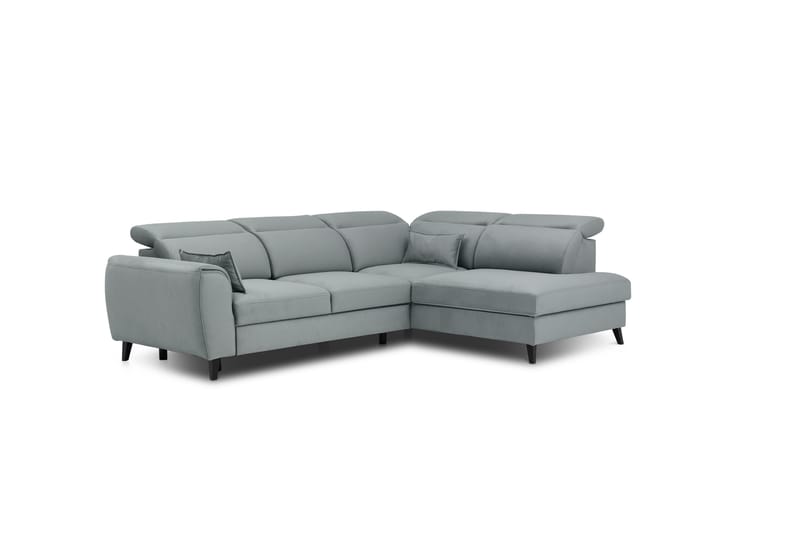 Bäddsoffa m. Schäslong Yasmine 3-sits - Blå - Möbler - Soffa - Bäddsoffa - Bäddsoffa längsbäddad