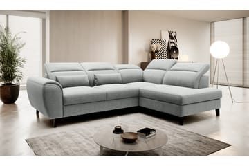 Bäddsoffa m. Schäslong Yasmine 3-sits - Grå - Möbler - Soffa - Bäddsoffa - Bäddsoffa längsbäddad
