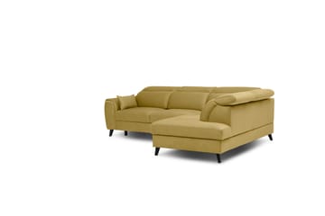Bäddsoffa m. Schäslong Yasmine 3-sits - Gul - Möbler - Soffa - Bäddsoffa - Bäddsoffa längsbäddad