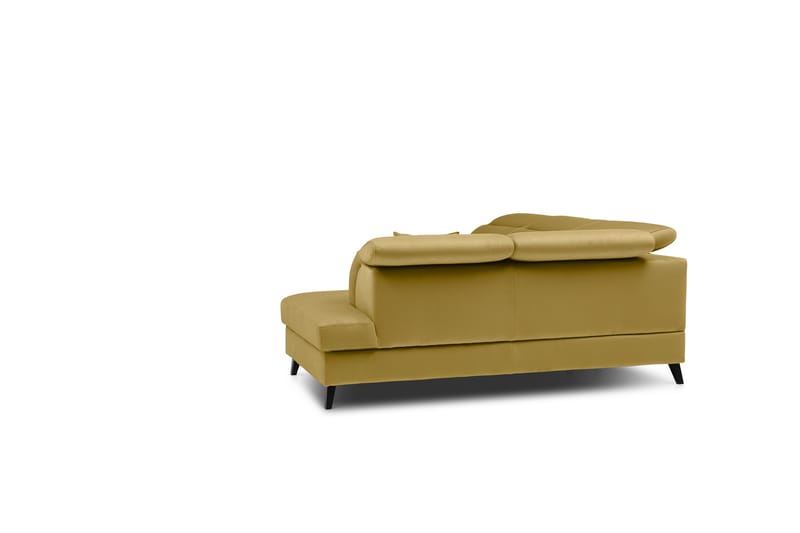 Bäddsoffa m. Schäslong Yasmine 3-sits - Gul - Möbler - Soffa - Bäddsoffa - Bäddsoffa längsbäddad