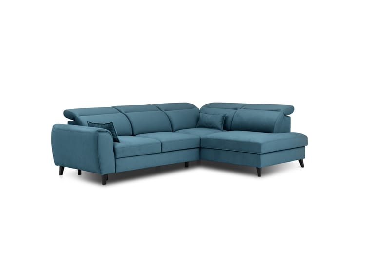 Bäddsoffa m. Schäslong Yasmine 3-sits - Mörkblå - Möbler - Soffa - Bäddsoffa - Bäddsoffa längsbäddad