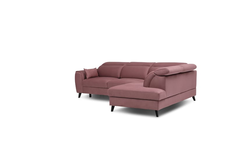 Bäddsoffa m. Schäslong Yasmine 3-sits - Rosa - Möbler - Soffa - Bäddsoffa - Bäddsoffa längsbäddad