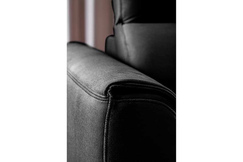 Bäddsoffa m. Schäslong Yasmine 3-sits - Svart - Möbler - Soffa - Bäddsoffa - Bäddsoffa längsbäddad