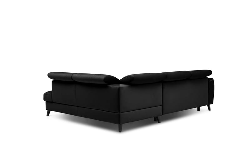 Bäddsoffa m. Schäslong Yasmine 3-sits - Svart - Möbler - Soffa - Bäddsoffa - Bäddsoffa längsbäddad