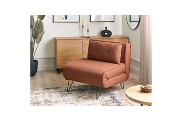 Bäddsoffa Vestfold Orange, Svart - Orange, Svart - Möbler - Soffa - Soffgrupp