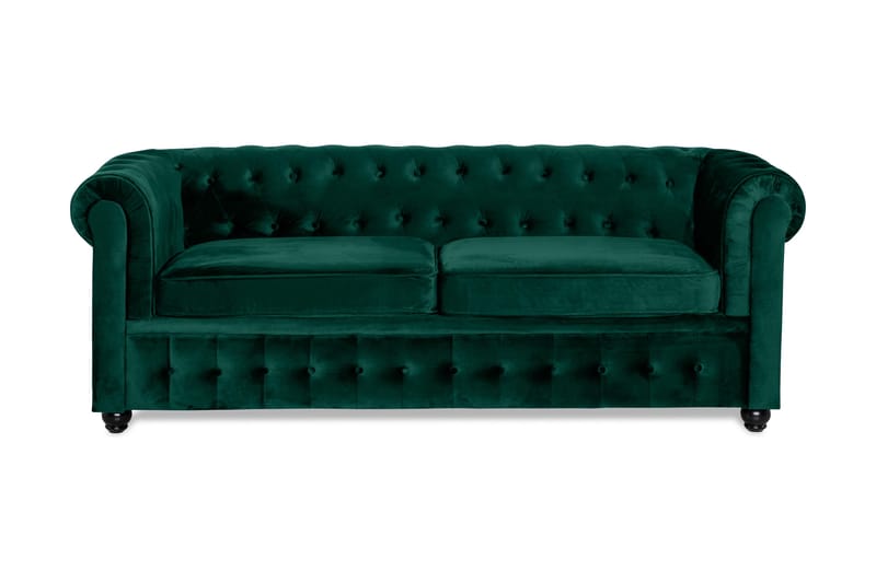 Bäddsoffa Walton Lyx 3-sits Sammet - Sammetssoffa - 3 sits bäddsoffa