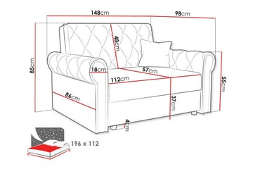 2-sits Bäddsoffa Denegal - Möbler - Soffa - Bäddsoffa - 2 sits bäddsoffa