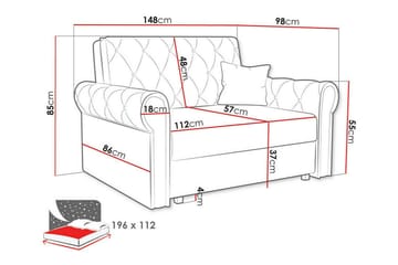 2-sits Bäddsoffa Denegal - Möbler - Soffa - Bäddsoffa - 2 sits bäddsoffa