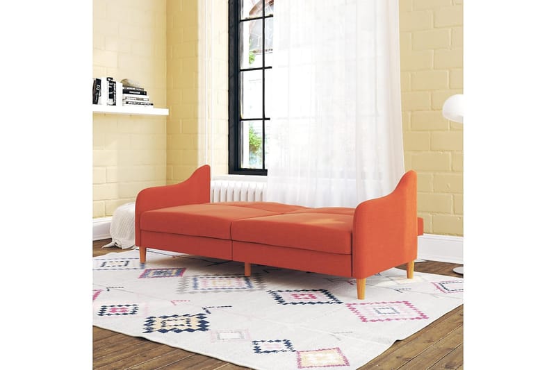 2-sits Bäddsoffa Jasper Orange - Dorel Home - Möbler - Soffa - Bäddsoffa - 2 sits bäddsoffa