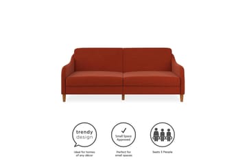 2-sits Bäddsoffa Jasper Orange - Dorel Home - Möbler - Soffa - Bäddsoffa - 2 sits bäddsoffa