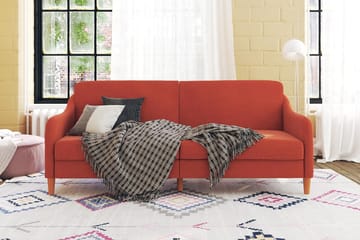 2-sits Bäddsoffa Jasper Orange - Dorel Home - Möbler - Soffa - Bäddsoffa - 2 sits bäddsoffa