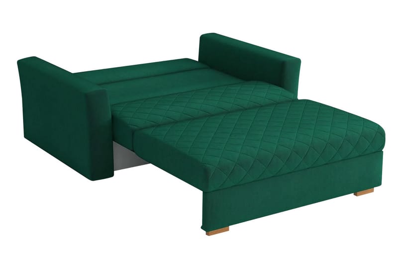 2-sits Bäddsoffa Rutmönster Hedensö - Sammet/Svart - Möbler - Soffa - Bäddsoffa - 2 sits bäddsoffa