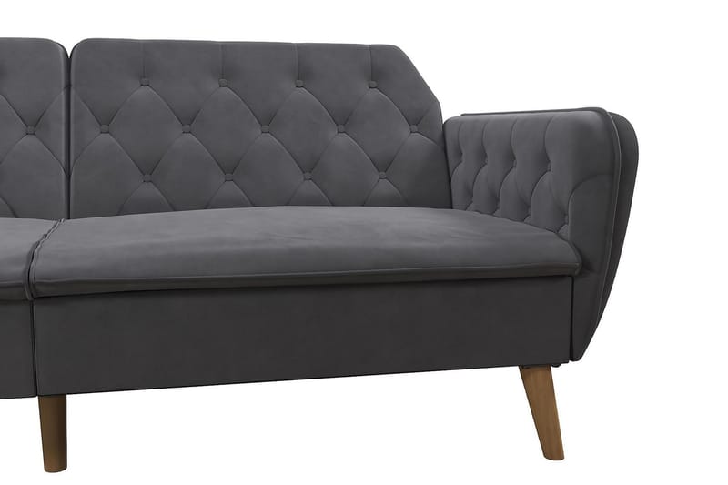 2-sits Bäddsoffa Tallulah Grå - Novogratz - Möbler - Soffa - Bäddsoffa - 2 sits bäddsoffa