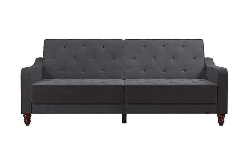 2-sits Bäddsoffa Vintage Tufted Grå - Novogratz - Möbler - Soffa - Bäddsoffa - 2 sits bäddsoffa