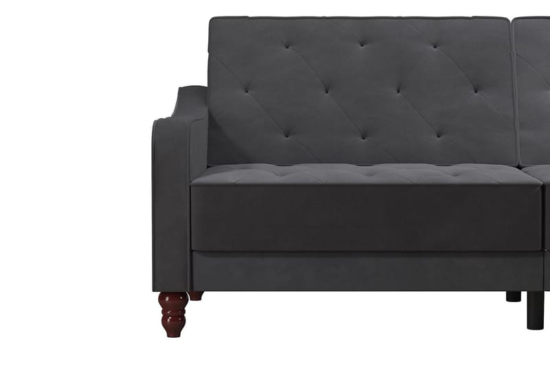 2-sits Bäddsoffa Vintage Tufted Grå - Novogratz - Möbler - Soffa - Bäddsoffa - 2 sits bäddsoffa
